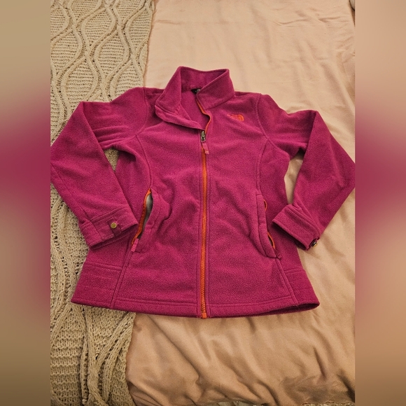 The North‎ Face Girls Pink Fleece  Size Large - Picture 1 of 5